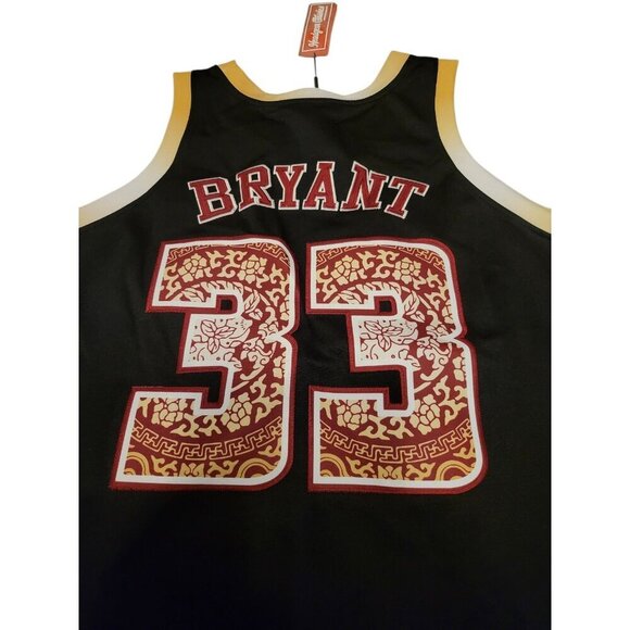 Kobe Bryant Lower Merion Headgear Classics Black Red Basketball Jersey Size XXXL - Picture 7 of 8